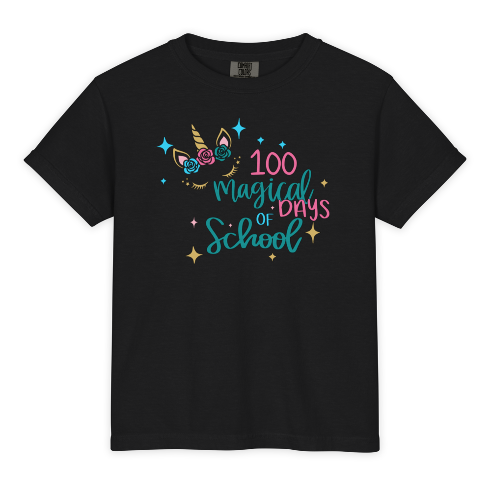 100 Magical Days of School T-Shirt | Kids 100th Day of School Shirt, Toddler & Children's School Celebration Gift