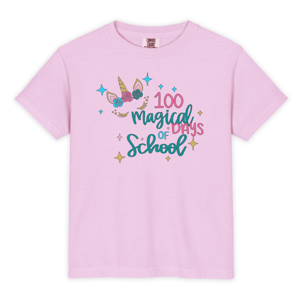 100 Magical Days of School T-Shirt | Kids 100th Day of School Shirt, Toddler & Children's School Celebration Gift