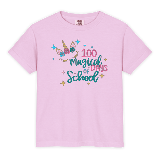 100 Magical Days of School T-Shirt | Kids 100th Day of School Shirt, Toddler & Children's School Celebration Gift