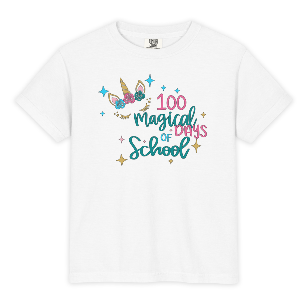 100 Magical Days of School T-Shirt | Kids 100th Day of School Shirt, Toddler & Children's School Celebration Gift
