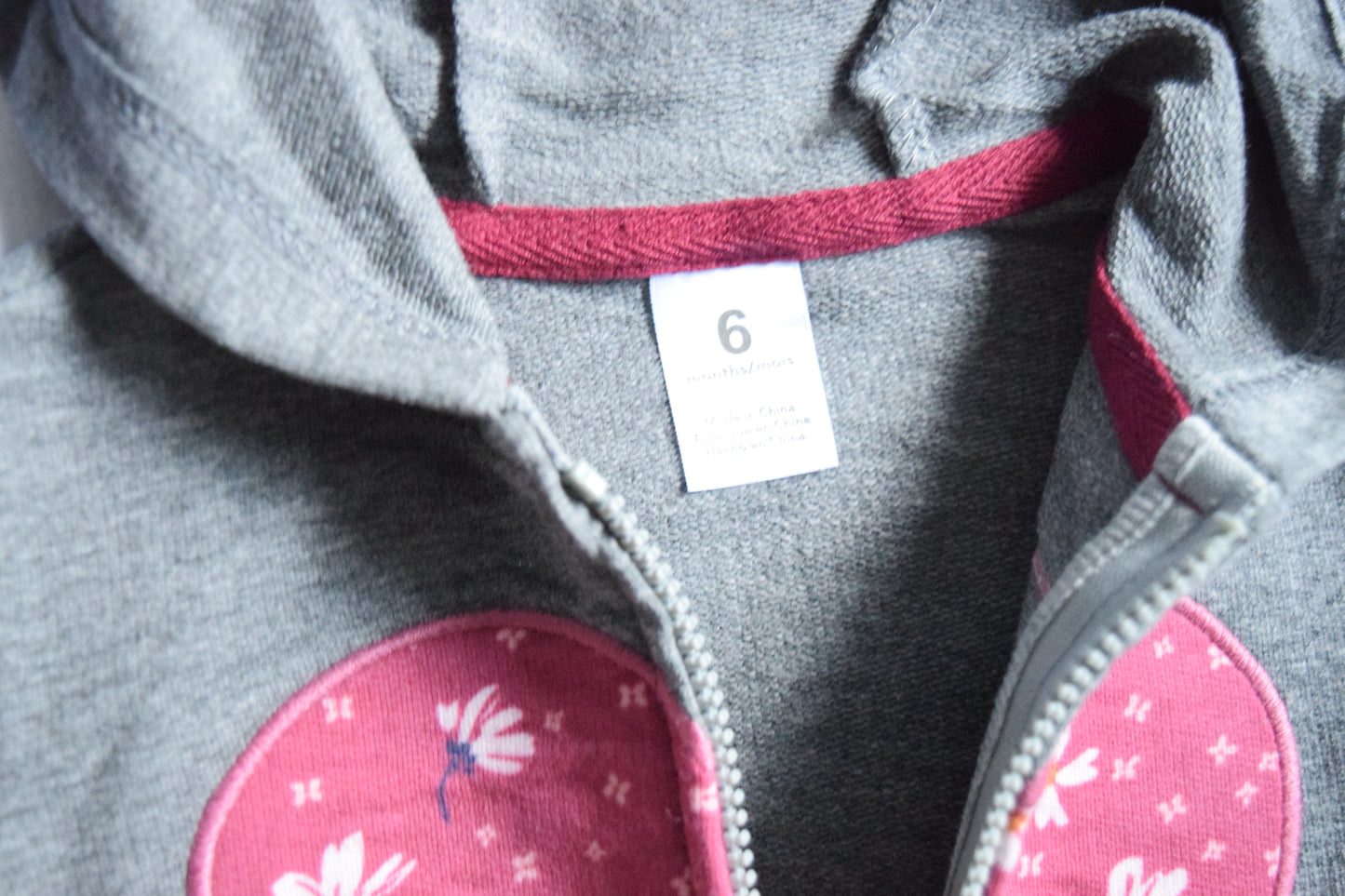 3-piece Pink Heart Zip-Up Hooded romper set | 100% Cotton