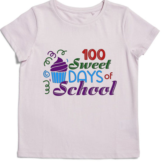 100 Sweet Days Of School | Kids T-shirt | 100 % Cotton