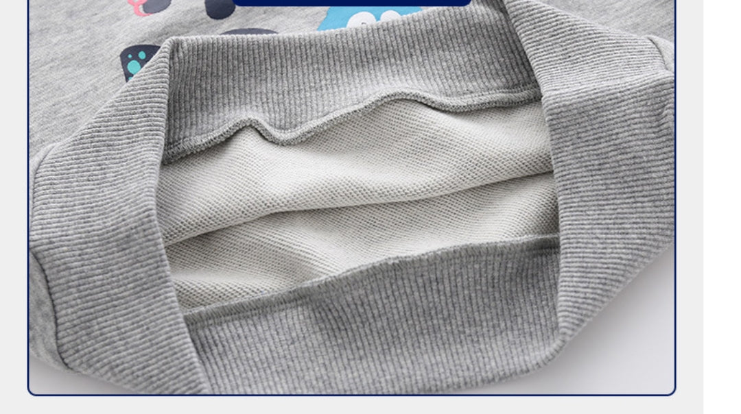 Hey Bro! Gray And Blue Sweatshirts For Toddlers And Kids
