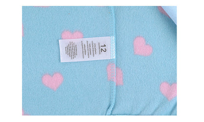 Cute Fox fleece Zip-Up Hoodie | Pink and blue