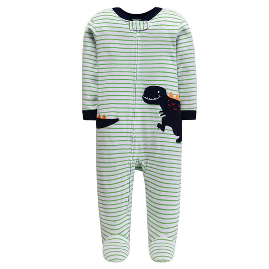 Dinosaur Zip-Up Jumpsuit | 100% Cotton